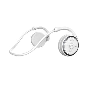 Planet Gates White Bluetooth Headphone Wireless Jaws Support TF Card FM Radio Portable Neckband Wireless Earphones
