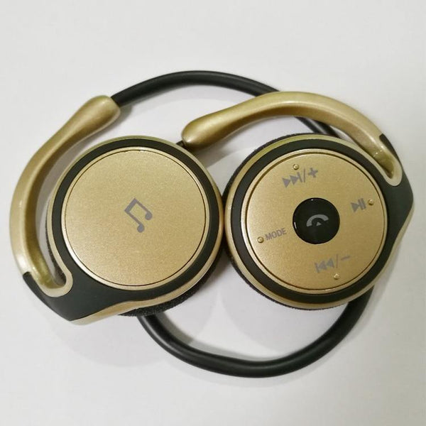 Planet Gates White Bluetooth Headphone Wireless Jaws Support TF Card FM Radio Portable Neckband Wireless Earphones