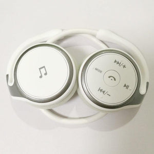 Planet Gates White Bluetooth Headphone Wireless Jaws Support TF Card FM Radio Portable Neckband Wireless Earphones
