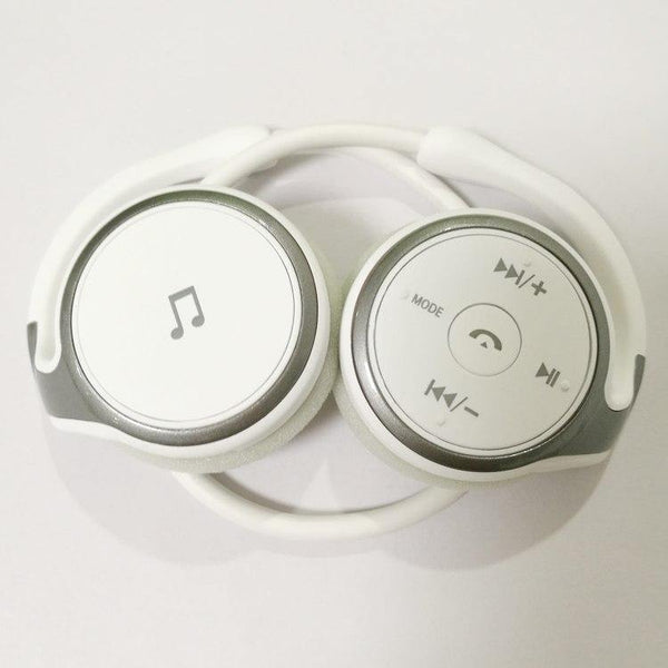 Planet Gates White Bluetooth Headphone Wireless Jaws Support TF Card FM Radio Portable Neckband Wireless Earphones