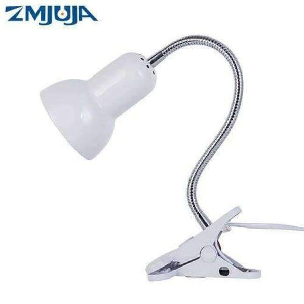 Planet Gates White Body / Not Include Led Bulb Adjustable Reading Novelty lighting Desk Book Lights 5W E27 Led Bulb,360 Degree Twisted Flexible Metal Tubing Table Lamp Base