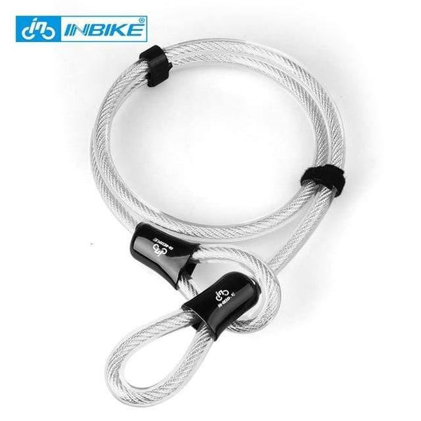 Planet Gates White Cable Lock Bike U Lock Anti-theft MTB Road Bike Bicycle Lock Cycling Accessories Heavy Duty Steel Security Bike Cable U-Locks Set