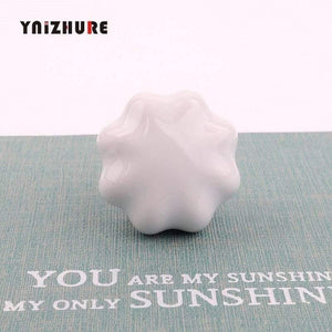 Rural Acme Nordic Style Ceramic Single Cartoon Round  Wardrobe Kitchen Garden Door Handle Modern Cabinet Handle