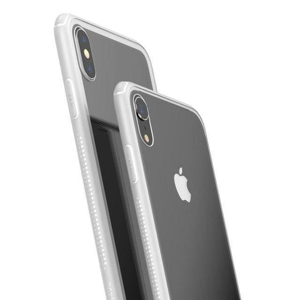 Planet Gates White Case / For iPhone Xs 5.8 Baseus Luxury Original Tempered Glass Case For iPhone Xs Xs Max XR 2018 Phone Cover Anti Knock Back Phone Cases For iPhone Xs
