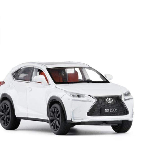 Planet Gates white Children's Toy Car High Simulation Lexus NX200 Alloy Toy SUV Metal Die-Cast Model Vehicle Sound And Light Boy Toy Comaro