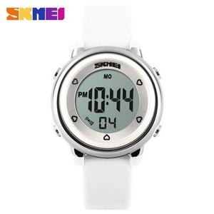 Planet Gates White Children watch LED Digital Sports Relojes Mujer Boys girls fashion Kids Cartoon Jelly Waterproof Relogio Feminino SKMEI 2018