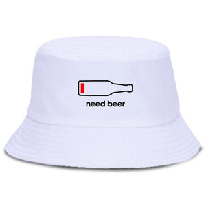Planet Gates white / China / 56-58cm Beer Bottle Personalized Letter Printing Bucket Hat Men Fashion Beach Sun Women'S Fisherman Cap Hip Hop Fishing Women Bob Hats