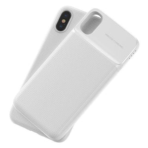 Planet Gates White / China Baseus Wireless Charger Power Bank For iPhone X Battery Case Wireless Charing Powerbank For iPhone X Charger Case