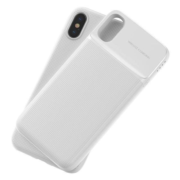 Planet Gates White / China Baseus Wireless Charger Power Bank For iPhone X Battery Case Wireless Charing Powerbank For iPhone X Charger Case