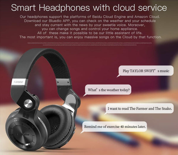 Bluedio T2S(Shooting Brake) Bluetooth stereo headphones wireless headphones Bluetooth 4.1 headset  headphones - Planet Gates
