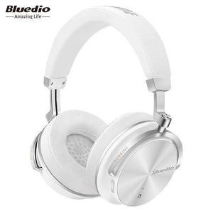 Planet Gates WHITE / China Bluedio T4S Active Noise Cancelling Wireless Bluetooth Headphones wireless Headset with microphone for phones