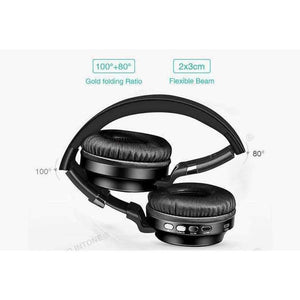 Planet Gates WHITE / China Bluetooth Headphone Bass Wireless Headphones 7 Colors Glow With MIC Support TF Card For Phone Xiaomi iPhone PC