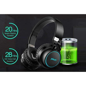 Planet Gates WHITE / China Bluetooth Headphone Bass Wireless Headphones 7 Colors Glow With MIC Support TF Card For Phone Xiaomi iPhone PC