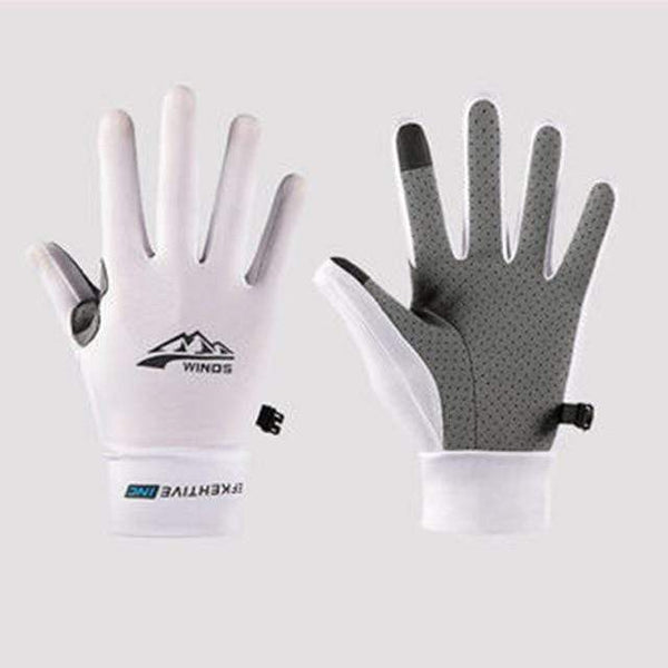 Planet Gates white / China / S Silk Light Gloves Summer Thin Men Sports Cycling Running Fitness Driving Outdoors Fishing Women Non-Slip Touch Screen Gloves