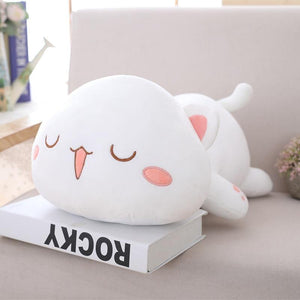 35-65 Kawaii Lying Cat Plush Toys Stuffed Cute Cat Doll Lovely Animal Pillow Soft Cartoon Toys For Children Girls Christmas Gift