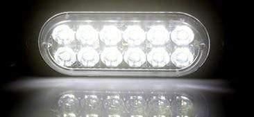 Planet Gates White Color 4PCS 12V 24V 12 LED Super Bright Emergency Warning Caution Waterproof Amber Strobe Light Bar Flashing for Auto Car Truck SUV Van