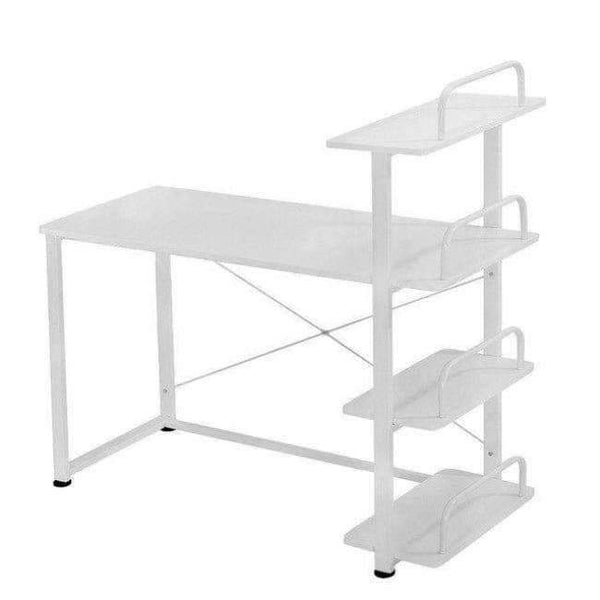 Planet Gates white Computer Desk Chipboard Office PC Table Storage Bookcase Shelf Office Furniture Dropshipping