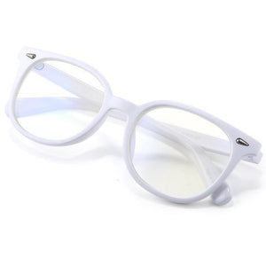 Planet Gates White Computer Glasses Men Women Anti Blue Light eyeglasses frame transparent lens men's degree
