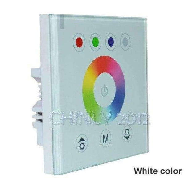 Planet Gates White controller 16W RGBW 2.4G wireless wall switch touch controller LED Fiber optic light Star Ceiling Kit Lights 150pcs 0.75mm 2M+Crystal