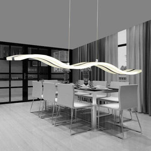Planet Gates White / Cool white free shipping Simple LED wave character line Home Furnishing acrylic chandelier,AC90-260V Home Furnishing commercial lighting