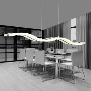 Planet Gates White / Cool white free shipping Simple LED wave character line Home Furnishing acrylic chandelier,AC90-260V Home Furnishing commercial lighting