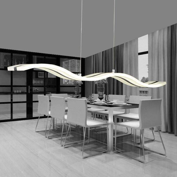 Planet Gates White / Cool white free shipping Simple LED wave character line Home Furnishing acrylic chandelier,AC90-260V Home Furnishing commercial lighting