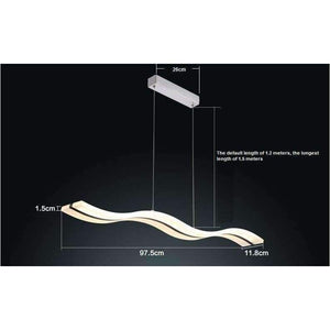 Planet Gates White / Cool white free shipping Simple LED wave character line Home Furnishing acrylic chandelier,AC90-260V Home Furnishing commercial lighting