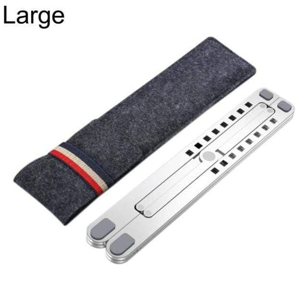 Planet Gates White Cooling Rack Folding Adjustable Angle Aluminum Alloy Desktop Portable Holder Office Universal Non Slip Laptop Stand