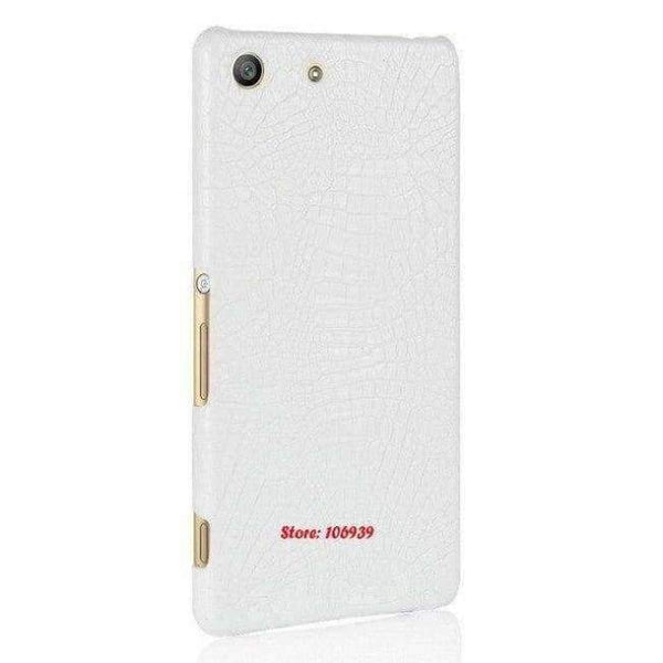 Planet Gates White Crocodile Snake Pattern Hard PC PU Leather Leathe Lether Phone accessories Back Etui Coque Case For Sony Xperia M5 Cheap