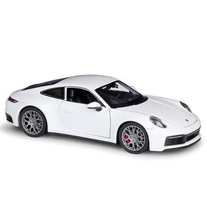 Planet Gates White Diecast 1:24 Car Porsche 911 Carrera 4S Simulator Toy Sports Car Model Car Alloy Metal Toy Car For Childen Gift Collection