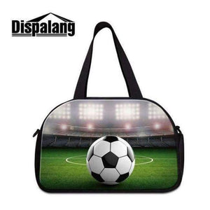 Planet Gates White Dispalang Overnight Duffle for Unisex Large Capacity Foldable Clothes Bag Sling Shoulder Multi Functional Luggage Footballl Logo
