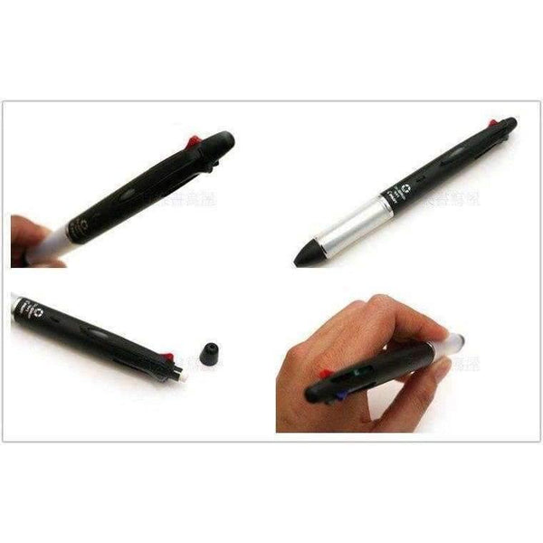 Planet Gates White Dr.Grip 4+1 (4 Ballpoint pen 0.7mm Black, Blue, Green, Red + 1 Mechanical Pencil 0.5mm) BKHDF-1SR Writing Supplies