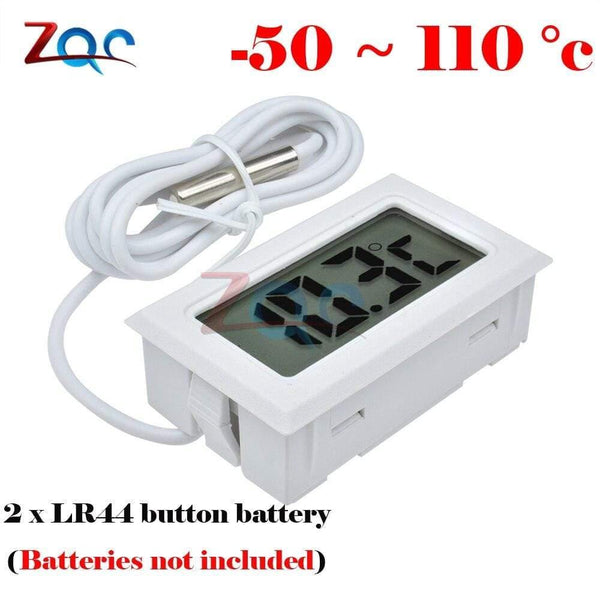 Dual LED Display Digital Thermometer Thermograph Temperature Sensor Meter Detector Tester Monitor for Fridge Aquarium Auto Car