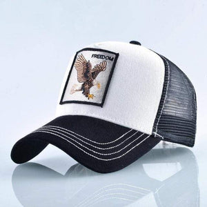 Planet Gates White Eagle Animals Embroidery Baseball Caps Men Women Snapback Hip Hop Hat Summer Breathable Mesh Sun Gorras Unisex Streetwear Bone