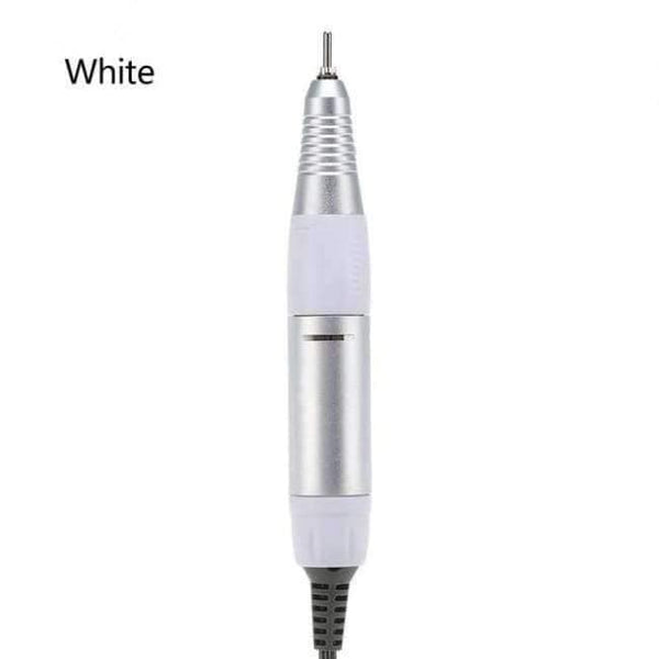 Planet Gates White Electric Nail Art Drill Pen Handle File Polish Grind Machine Handpiece Manicure Nail Art Accessories Pedicure Tools