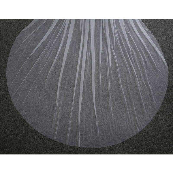 Planet Gates White Elegant Wedding Veil 3 Meters Long Soft Bridal Veils With Comb One-layer Ivory White Color Bride Wedding Accessories