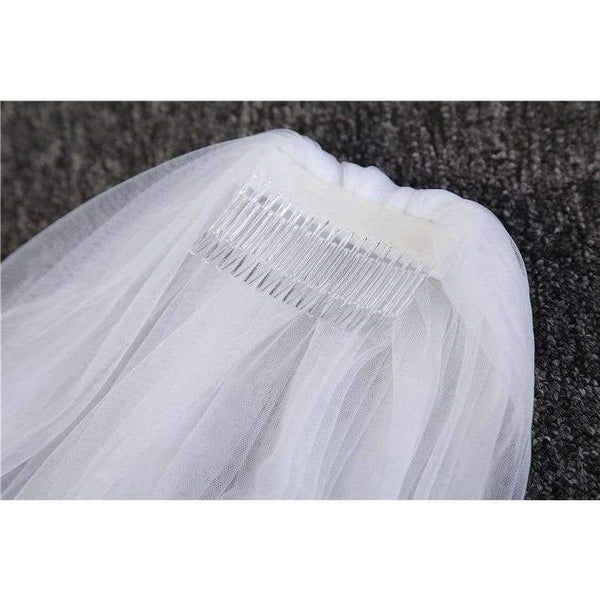 Planet Gates White Elegant Wedding Veil 3 Meters Long Soft Bridal Veils With Comb One-layer Ivory White Color Bride Wedding Accessories