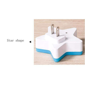 Planet Gates White / EU Led night light indoor lighting star shape plug-in intelligent light control night light US and Europe plug led table lamp