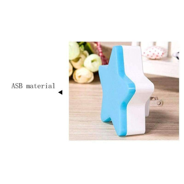 Planet Gates White / EU Led night light indoor lighting star shape plug-in intelligent light control night light US and Europe plug led table lamp