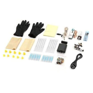 Planet Gates White EU Plug 220V Rotary Tattoo Machine Shader Liner Assorted Tatoo Motor Gun Kits Supply Needle Grips Tips Accessories body beauty Artists tools