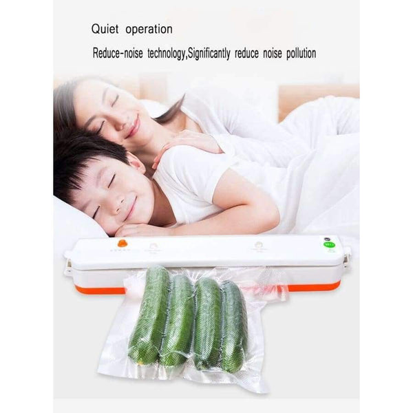 Planet Gates white / EU Plug / 220V Vacuum Sealer packer machine packing for food vacuum package cleaner seal vacuo sealing household appliances included 10pcs bags