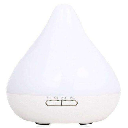 Planet Gates White / EU Plug 300ml Ultrasonic Air Humidifier Aromatherapy Essential Oil Diffuser 5 In 1 With 6 Color Changing LED Lights For Home Appliances