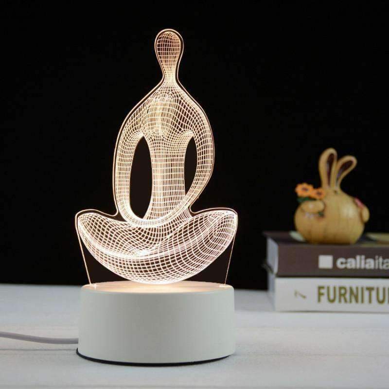 Planet Gates White / EU Plug Creative decorative night light 3d new led table lamp Fashion styling gift night light