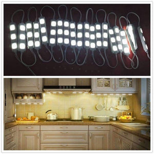Planet Gates white EU plug LumiParty LED Mirror Light with Touch Switch Brightness Dimmer for Cabinet Closet Kitchen Counter Decoration 12V 20W SMD5730