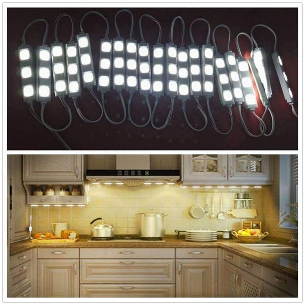 Planet Gates white EU plug LumiParty LED Mirror Light with Touch Switch Brightness Dimmer for Cabinet Closet Kitchen Counter Decoration 12V 20W SMD5730