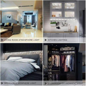 Planet Gates white EU plug LumiParty LED Mirror Light with Touch Switch Brightness Dimmer for Cabinet Closet Kitchen Counter Decoration 12V 20W SMD5730