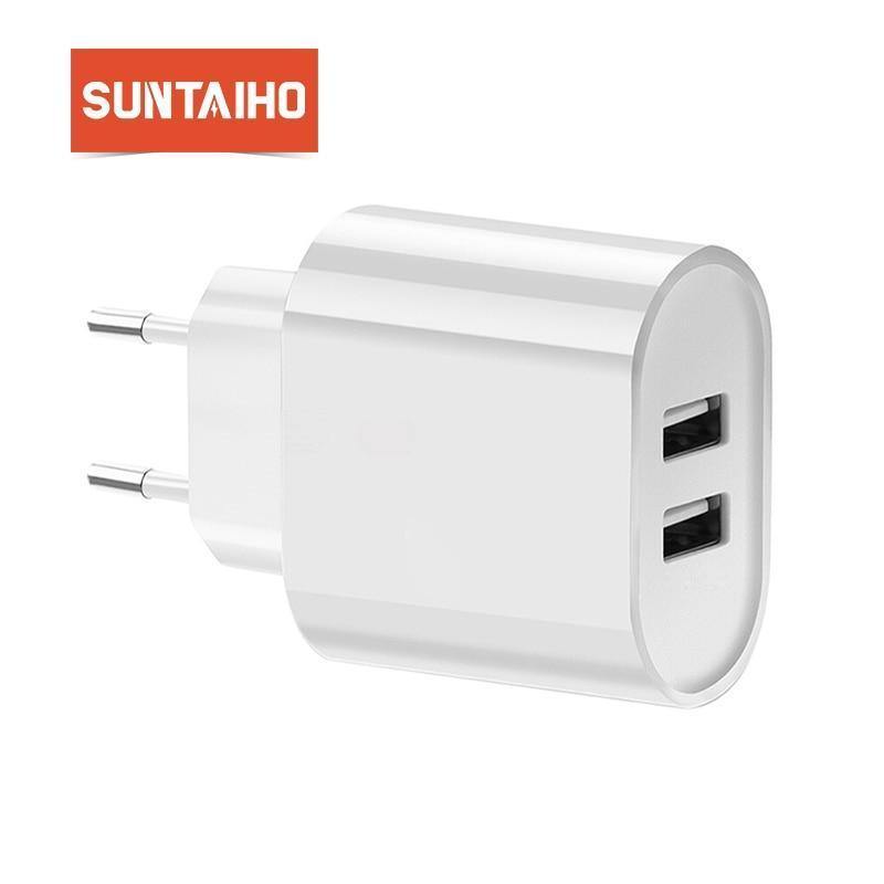 Planet Gates White / EU Suntaiho Portable USB Charger Travel Wall Charger Adapter EU Plug Smart Mobile Phone Charger for Iphone/Xiaomi/LG/Smartphone