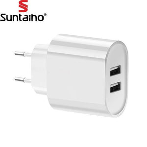 Planet Gates White / EU Suntaiho Portable USB Charger Travel Wall Charger Adapter EU Plug Smart Mobile Phone Charger for Iphone/Xiaomi/LG/Smartphone