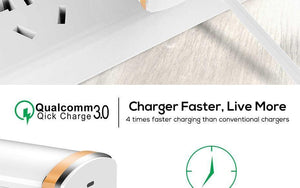 Planet Gates White / EU TOPK 18W Quick Charge 3.0 USB Charger 1-Port Travel Wall Mobile Phone Charger for Samsung Xiaomi Huawei Adapter EU US Plug