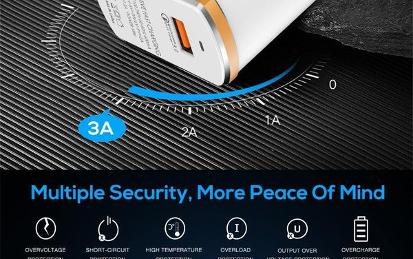 Planet Gates White / EU TOPK 18W Quick Charge 3.0 USB Charger 1-Port Travel Wall Mobile Phone Charger for Samsung Xiaomi Huawei Adapter EU US Plug